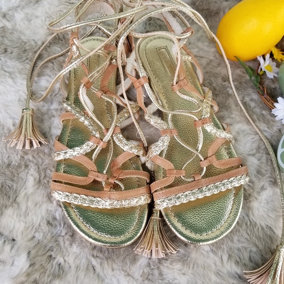 BCBGeneration Shoes - Bcbgeneration gold gladiator sandals size 10